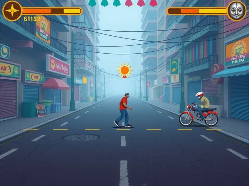 Indian Runner Legend gameplay screenshot showing vibrant Indian streets